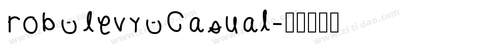 Rob Levy Casual字体转换